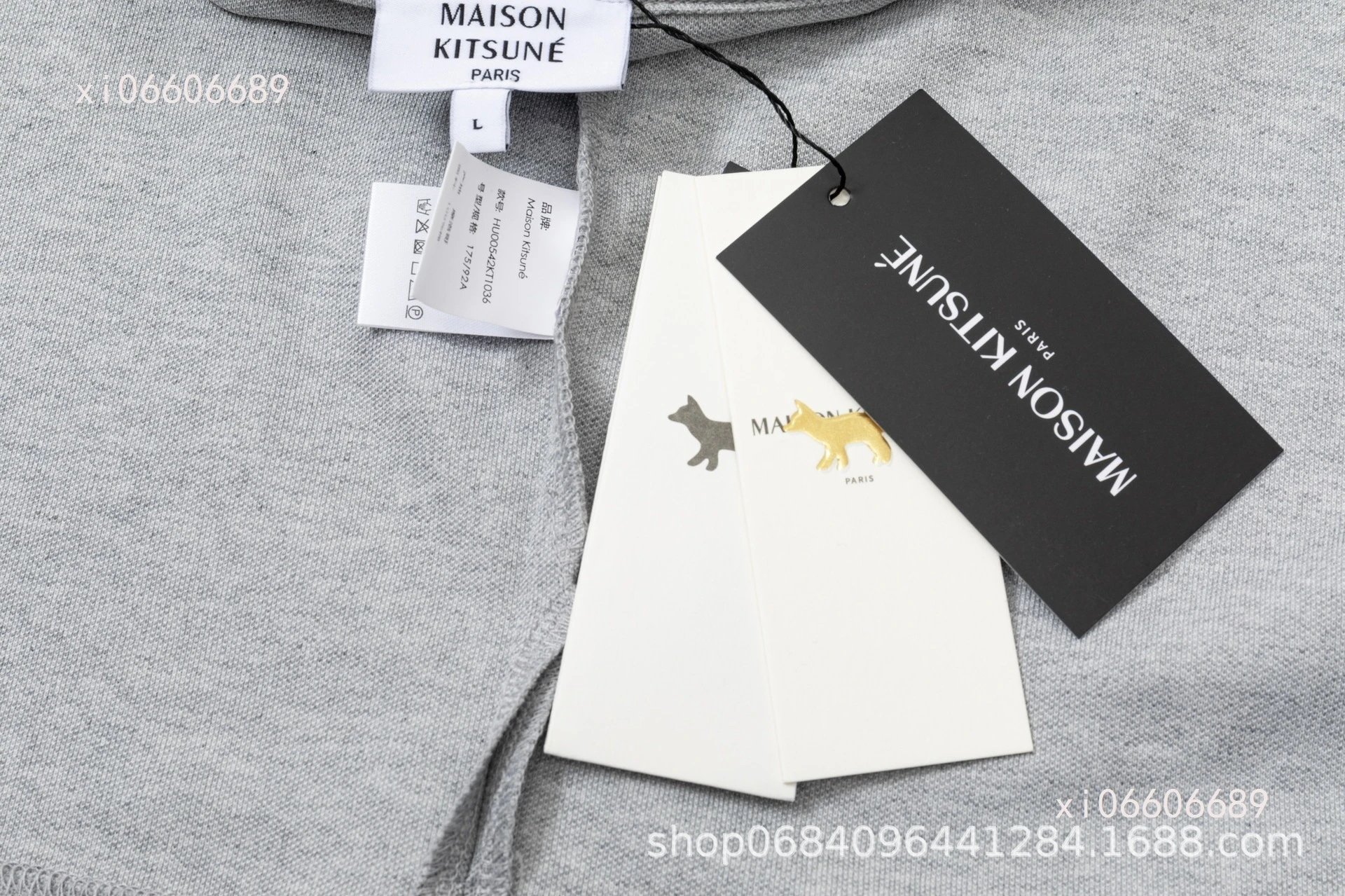 Maison Kitsuné Double Fox Embroidered Polo Black Polo Shirt - 22