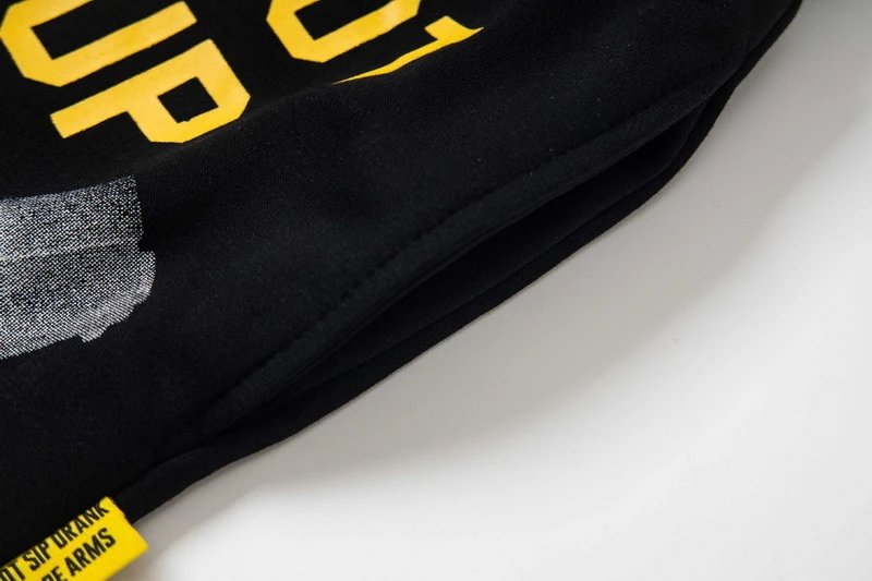 Design Cough Syrup Graphic Sweatshorts Black Shorts - 10