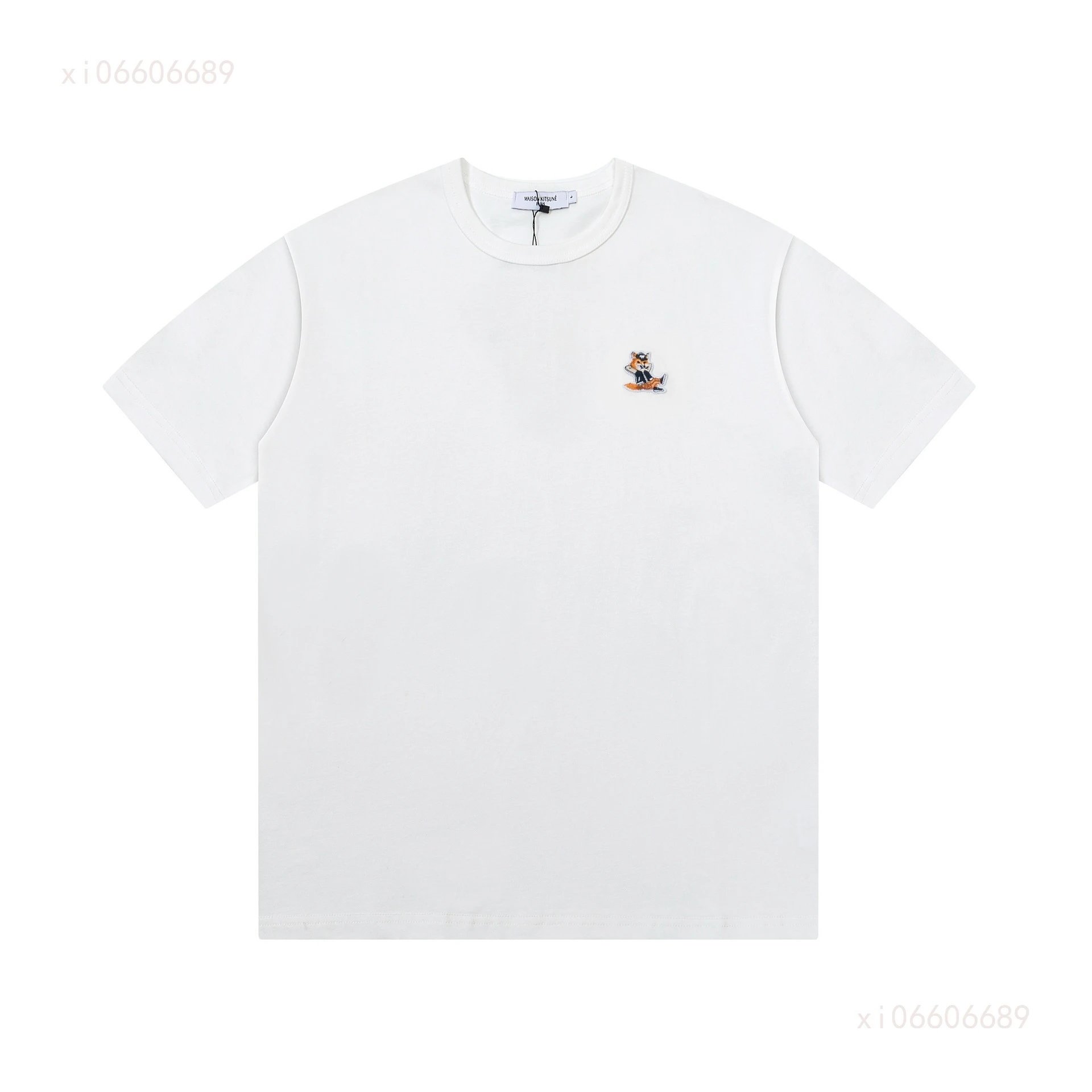 Maison Kitsuné Double Fox Embroidered Polo Black Polo Shirt - 36