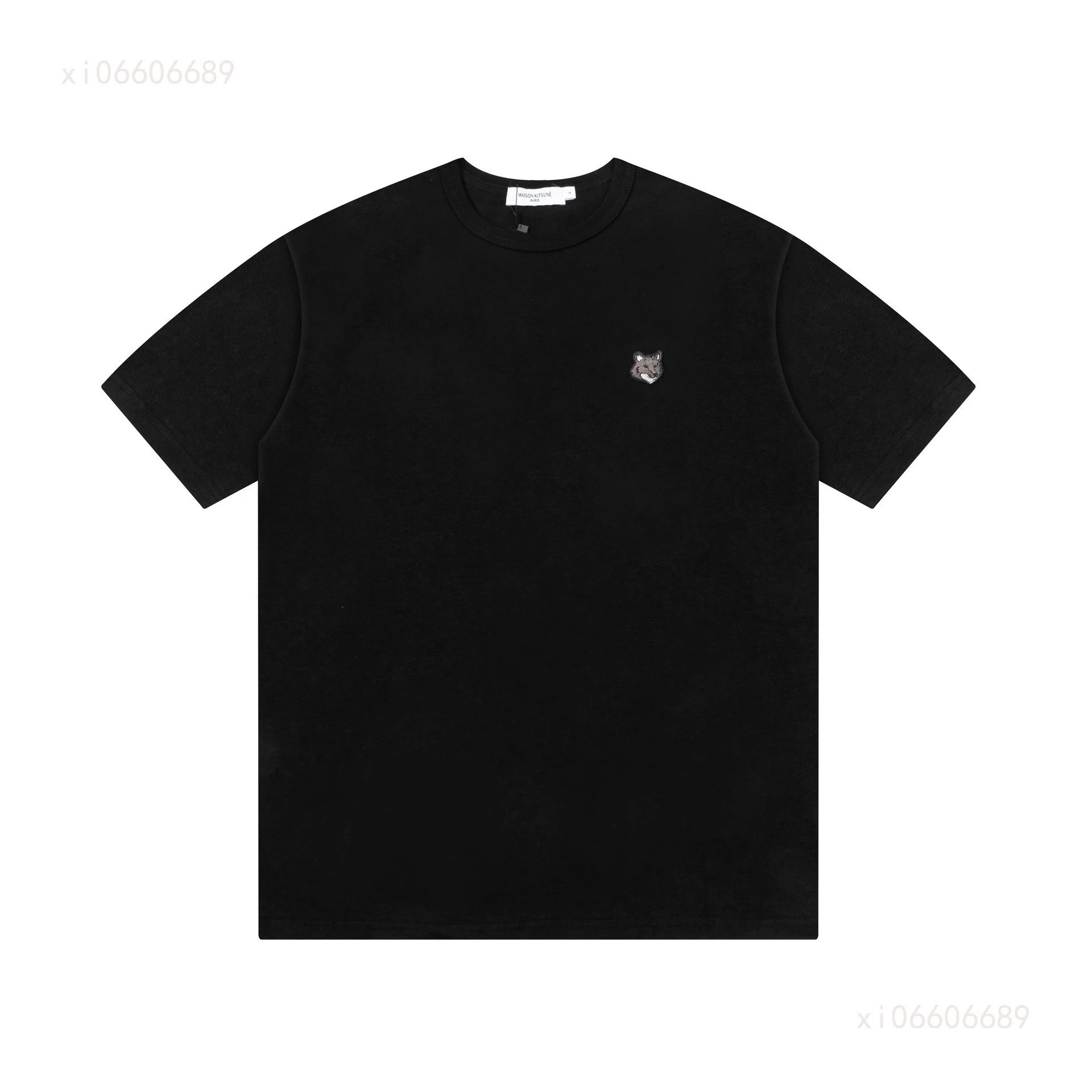Maison Kitsuné Double Fox Embroidered Polo Black Polo Shirt - 31