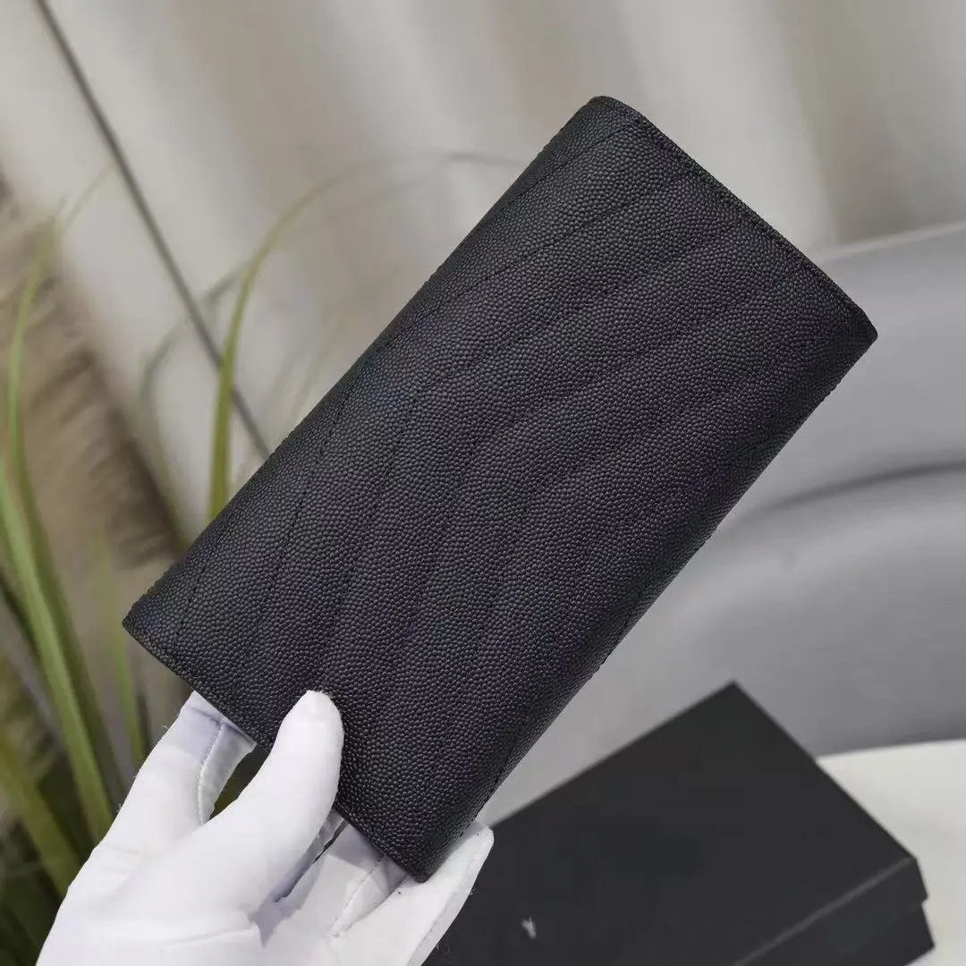 Saint Laurent Monogram Envelope Clutch Beige Long Wallet - 8