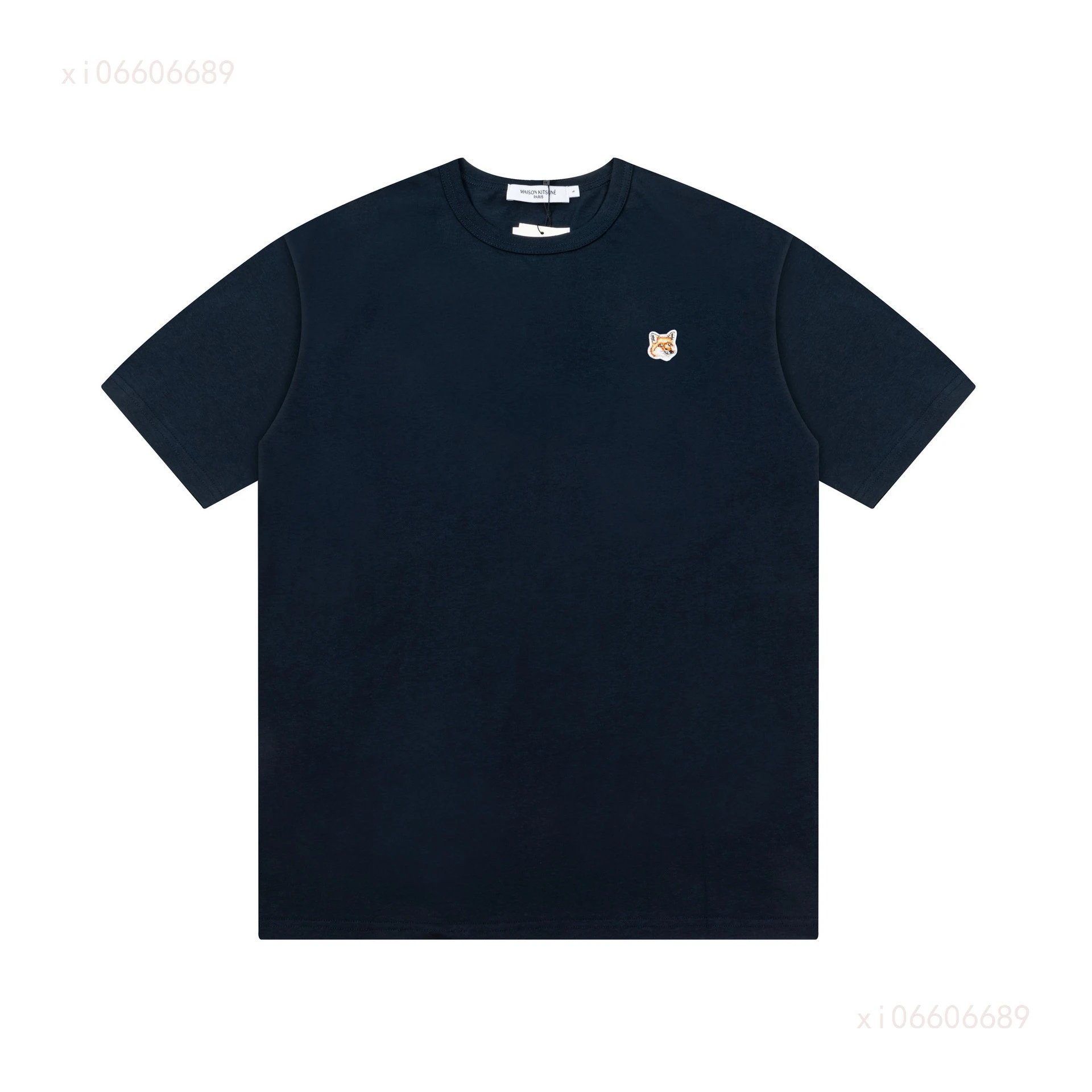 Maison Kitsuné Double Fox Embroidered Polo Black Polo Shirt - 44
