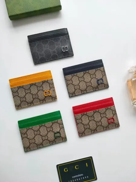 Gucci GG Marmont Card Holder Black Leather - 2
