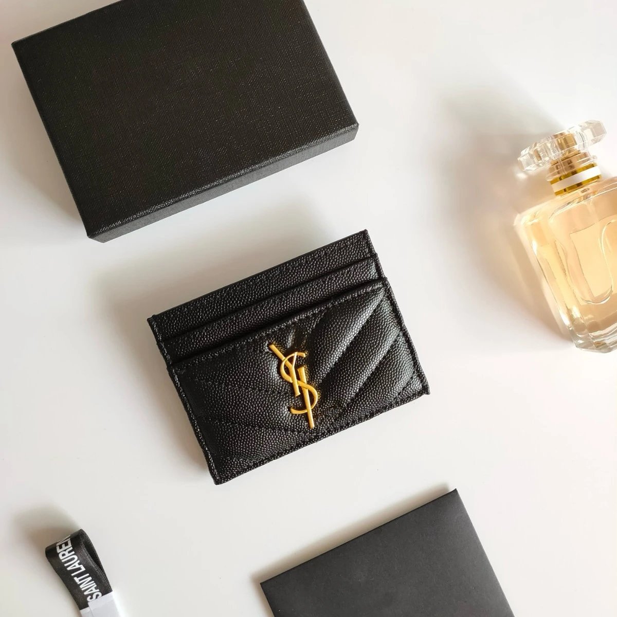 Saint Laurent Wallets & Card Holders Quilted Monogram Holder image 2