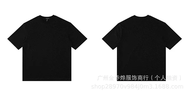 Balenciaga T-Shirts Short-Sleeve Distressed T-Shirt product detail image 12