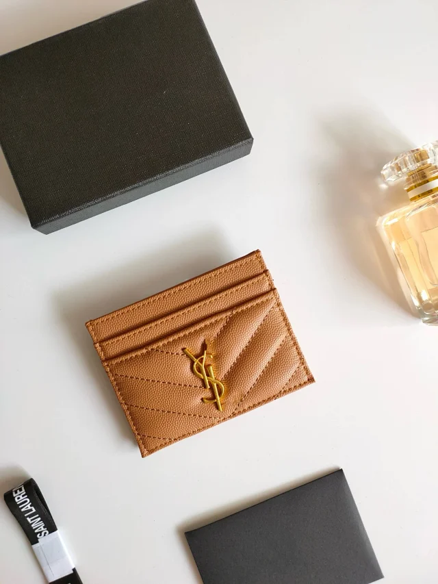 Saint Laurent Wallets & Card Holders Quilted Monogram Holder product detail image 5
