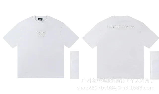 Balenciaga T-Shirts Short-Sleeve Distressed T-Shirt product detail image 33