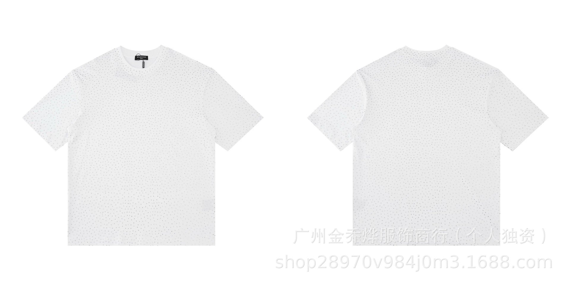 Balenciaga Logo Wave Tie-Dye T-Shirt Pink - 12