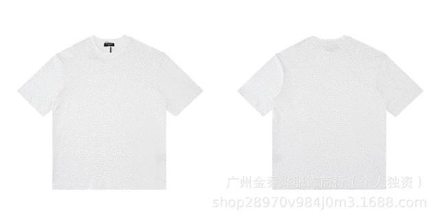 Balenciaga T-Shirts Short-Sleeve Distressed T-Shirt product detail image 11