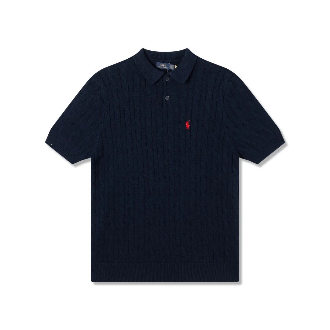 Ralph Lauren Knitwear Cable-Knit Short-Sleeve Polo image 3