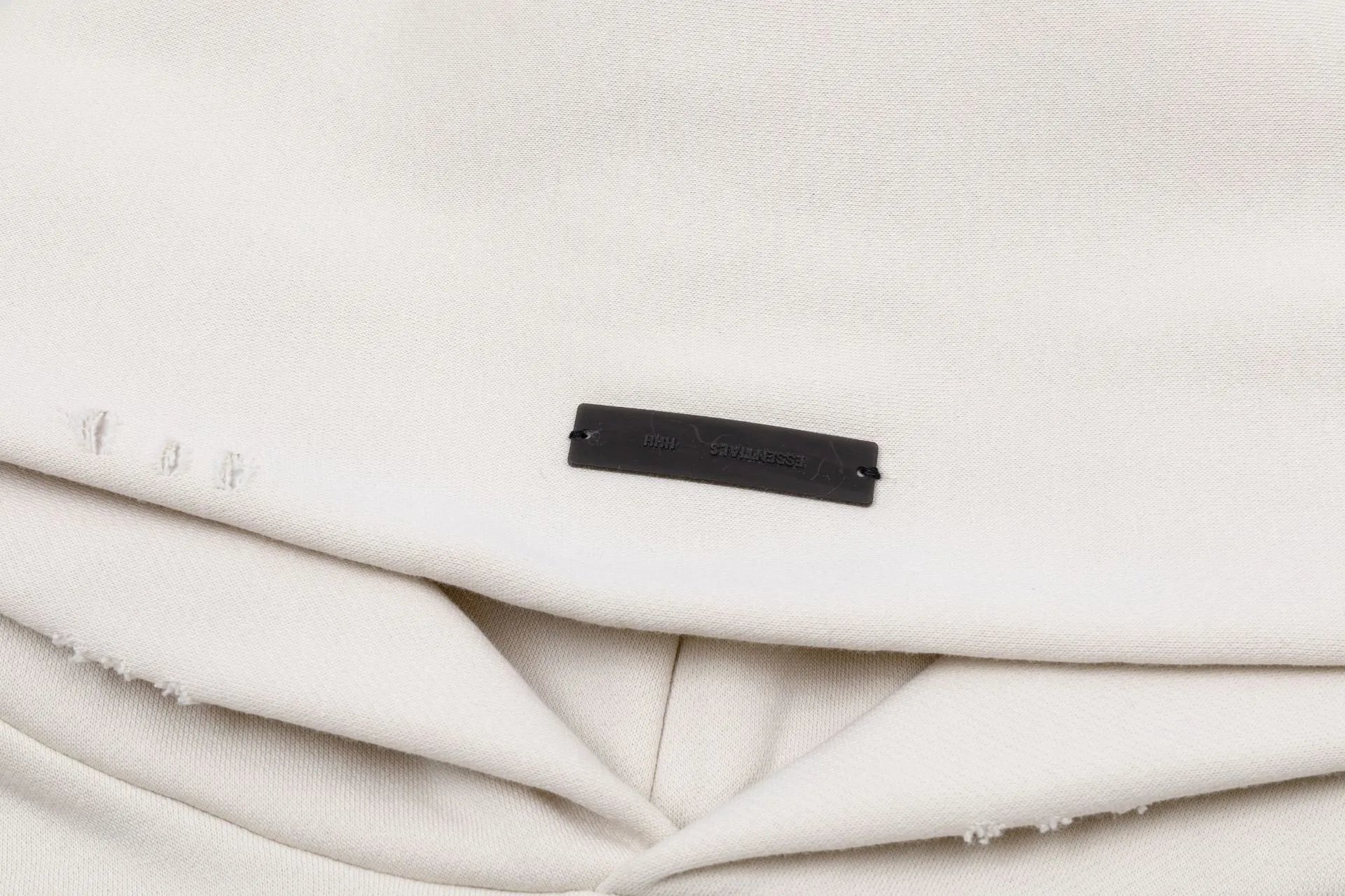 Design Revolution! Distressed Hoodie Beige - 5