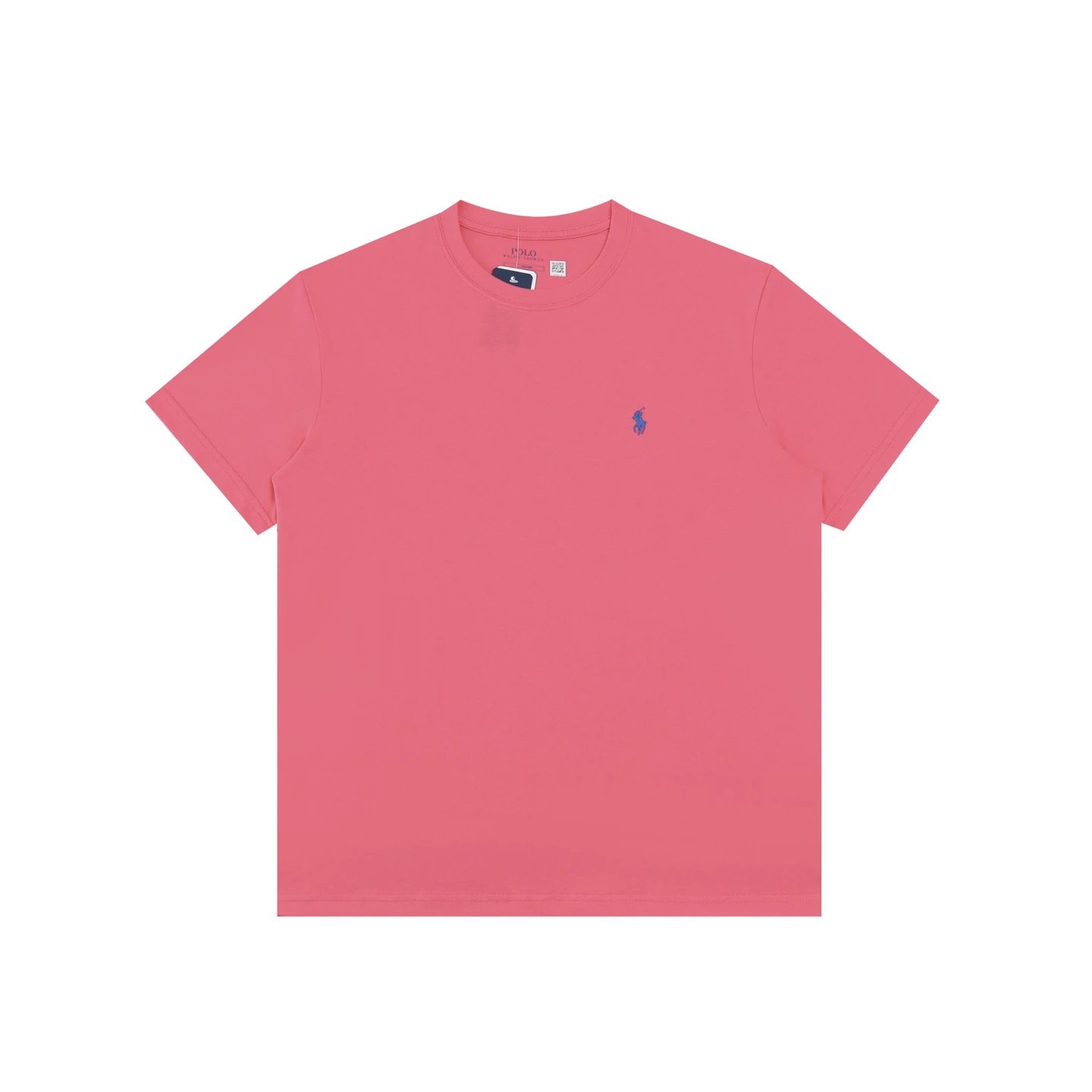 Polo Ralph Lauren T-Shirts Crew Neck Embroidered Pony Logo — Watermelon Red
