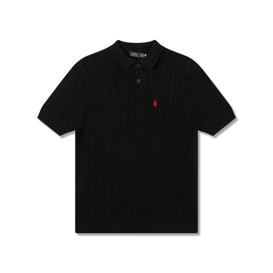 Ralph Lauren Knitwear Cable-Knit Short-Sleeve Polo image 4