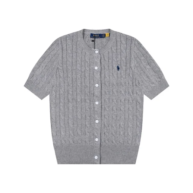 Polo Ralph Lauren Knitwear Cable-Knit Short-Sleeve Button-Front Cardigan product detail image 6