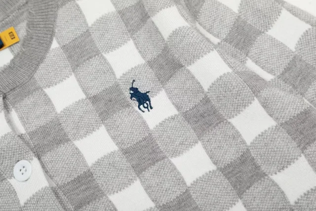 Polo Ralph Lauren Knitwear Gingham Button-Front Cardigan product detail image 4
