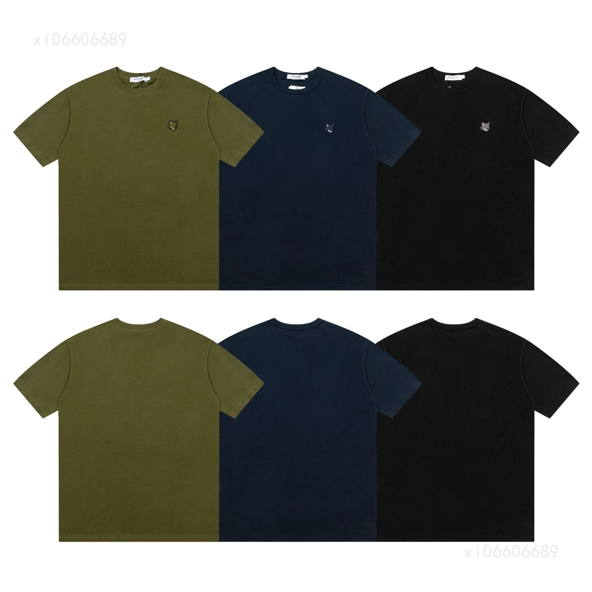 Maison Kitsuné Double Fox Embroidered Polo Black Polo Shirt - 11