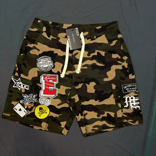Mixed Emotion Shorts Camouflage Patch Cargo product detail image 3