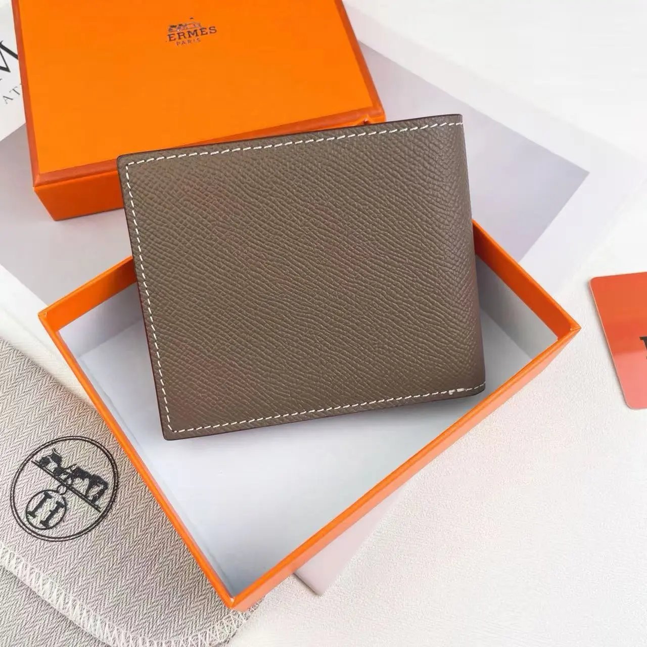Hermès Bearn Wallet Vert Fonce Epsom Leather Short Wallet - 4