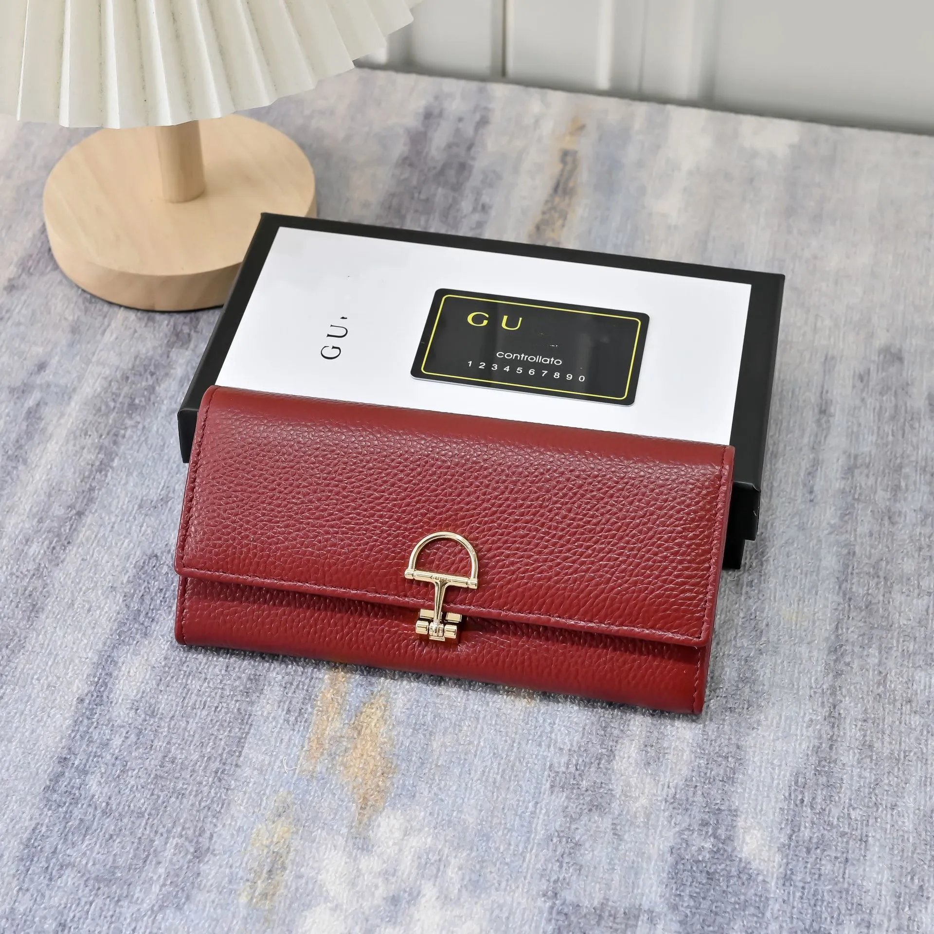 Gucci Horsebit Clutch Red Leather Long Wallet - 6