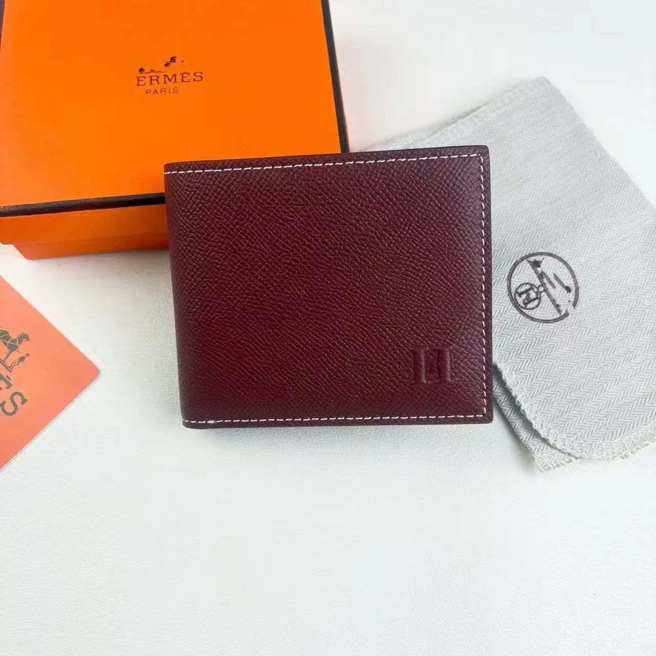 Hermès Bearn Wallet Vert Fonce Epsom Leather Short Wallet - 9