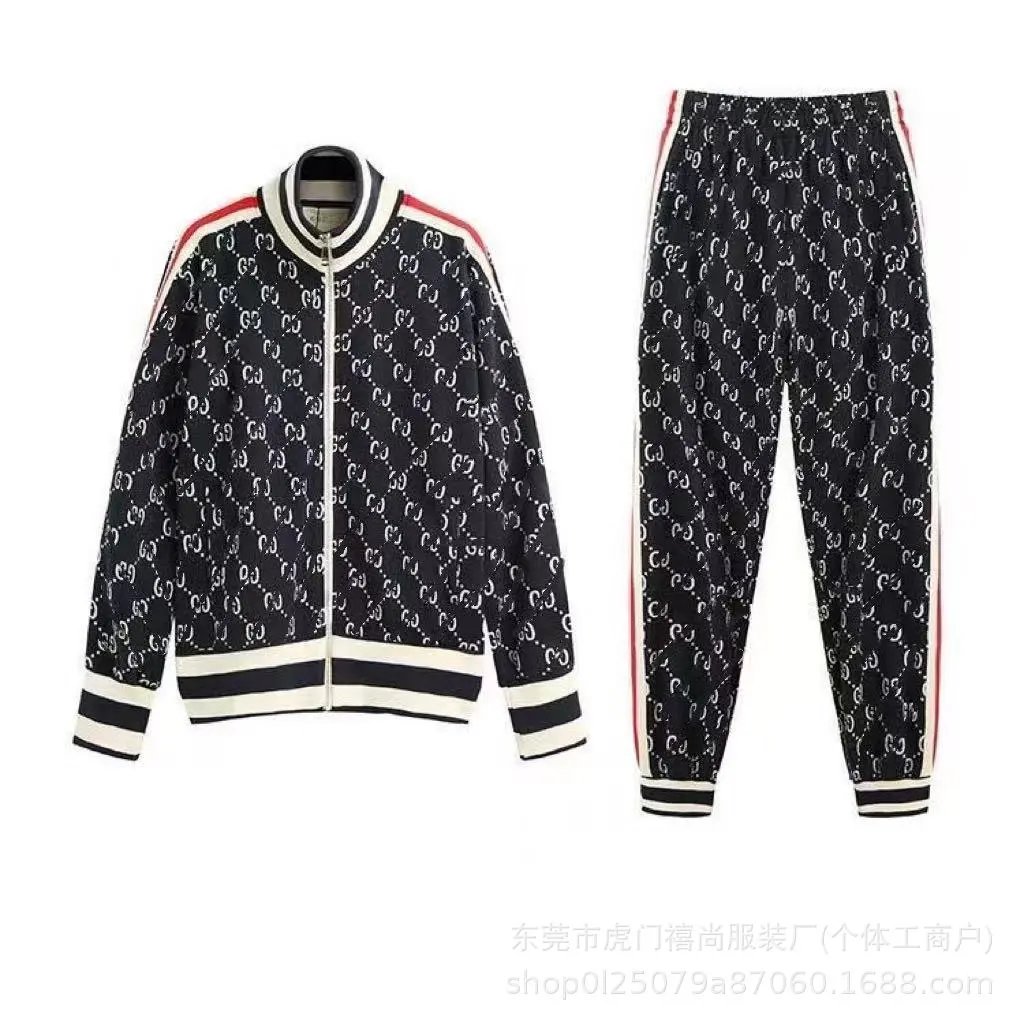 Gucci Tracksuits GG monogram zip track jacket and joggers set image 4