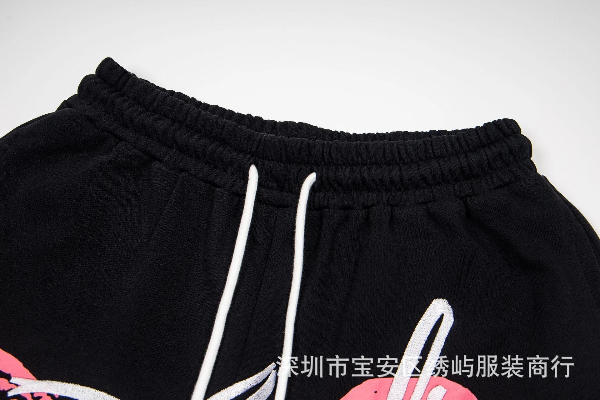 Design Asaali Jean Company Graphic Print Black Shorts - 3
