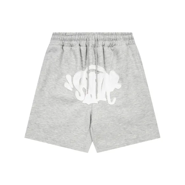 Design Logo Appliqué Heather Gray Sweat Shorts - 1