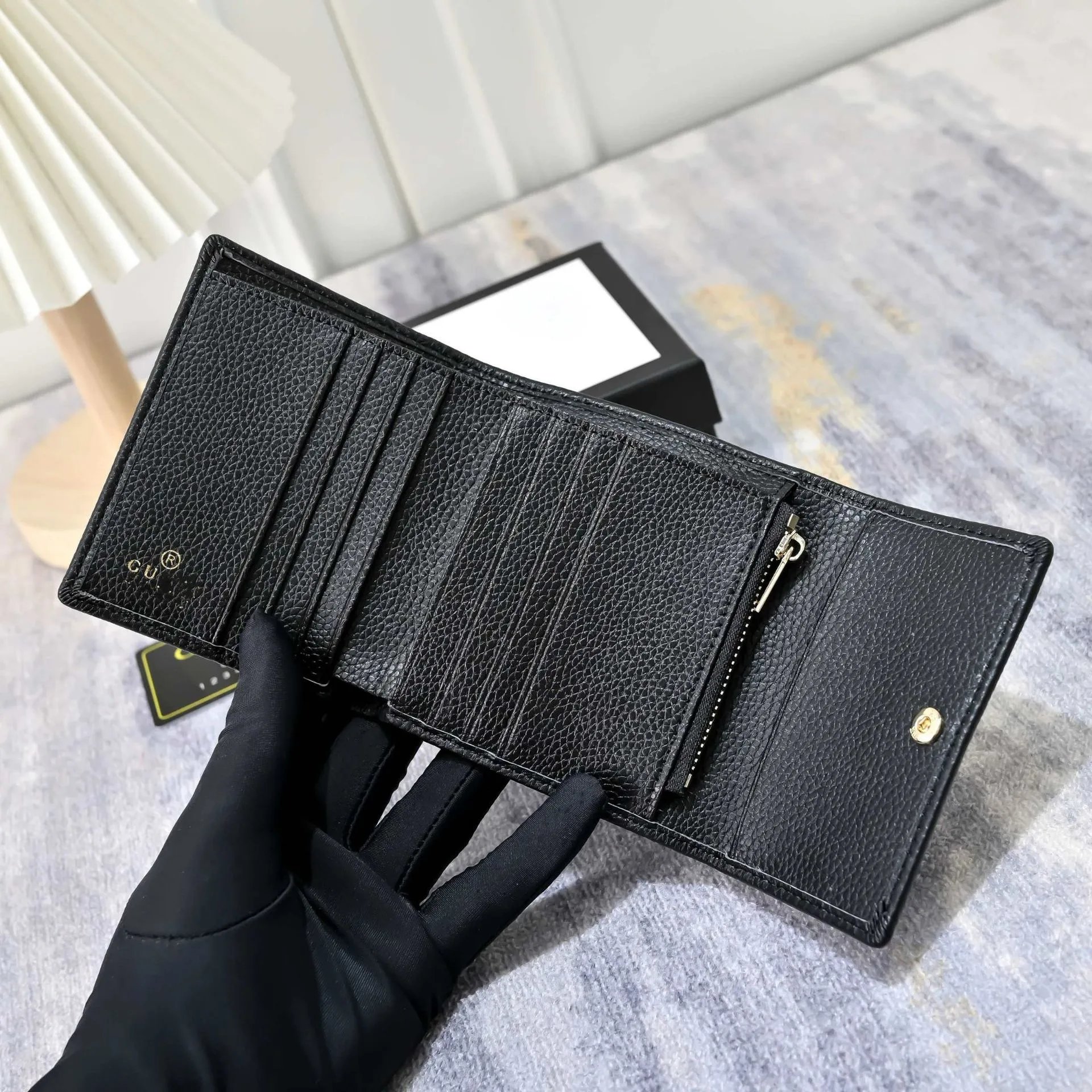 Gucci Horsebit Mini Wallet Black Leather Short Wallet - 9