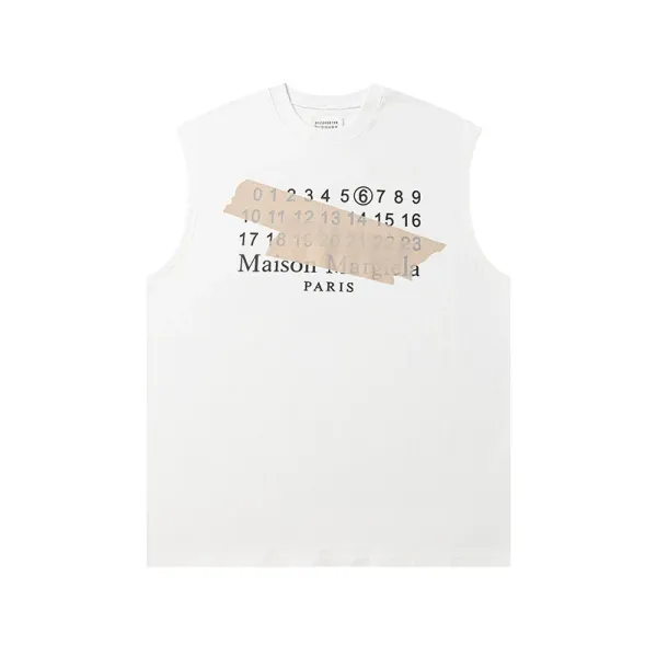 Maison Margiela Number 6 Sleeveless Top Black Vest Top - 5