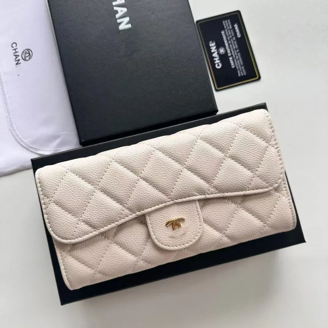Chanel Classic Flap Wallet Black Quilted Leather Long Wallet - 3