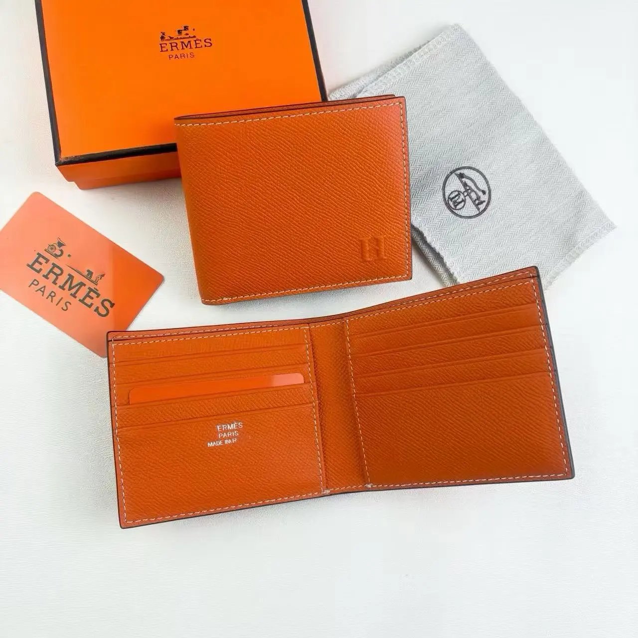 Hermès Bearn Wallet Vert Fonce Epsom Leather Short Wallet - 3