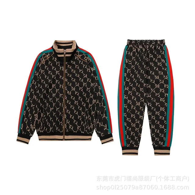 Gucci Tracksuits GG monogram zip track jacket and joggers set product detail image 8