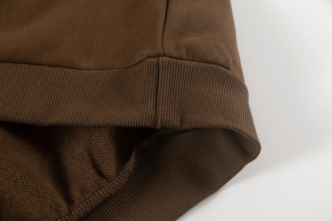 Design Logo-Embroidered Brown Track Pants Sweatpants - 15