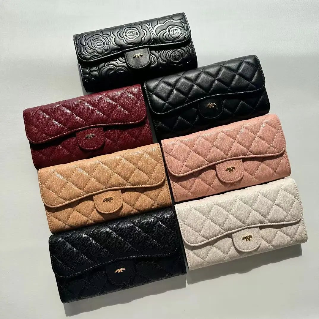 Chanel Classic Flap Wallet Black Quilted Leather Long Wallet - 2