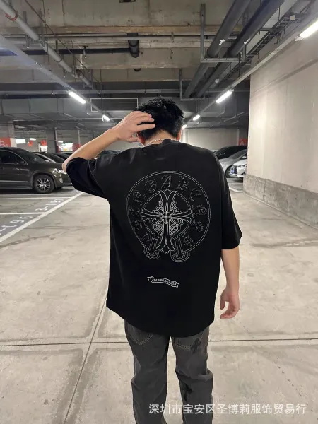 Design Skull Embroidered Washed Black T-Shirt - 18
