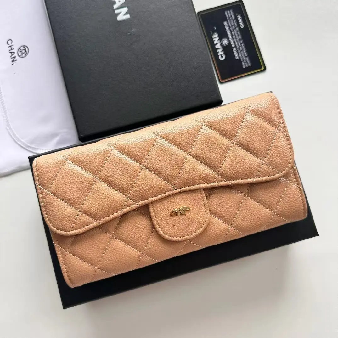 Chanel Classic Flap Wallet Black Quilted Leather Long Wallet - 6