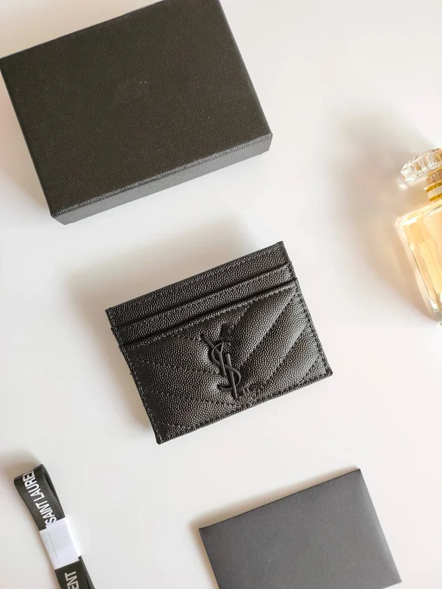 Saint Laurent Wallets & Card Holders Quilted Monogram Holder product detail image 9