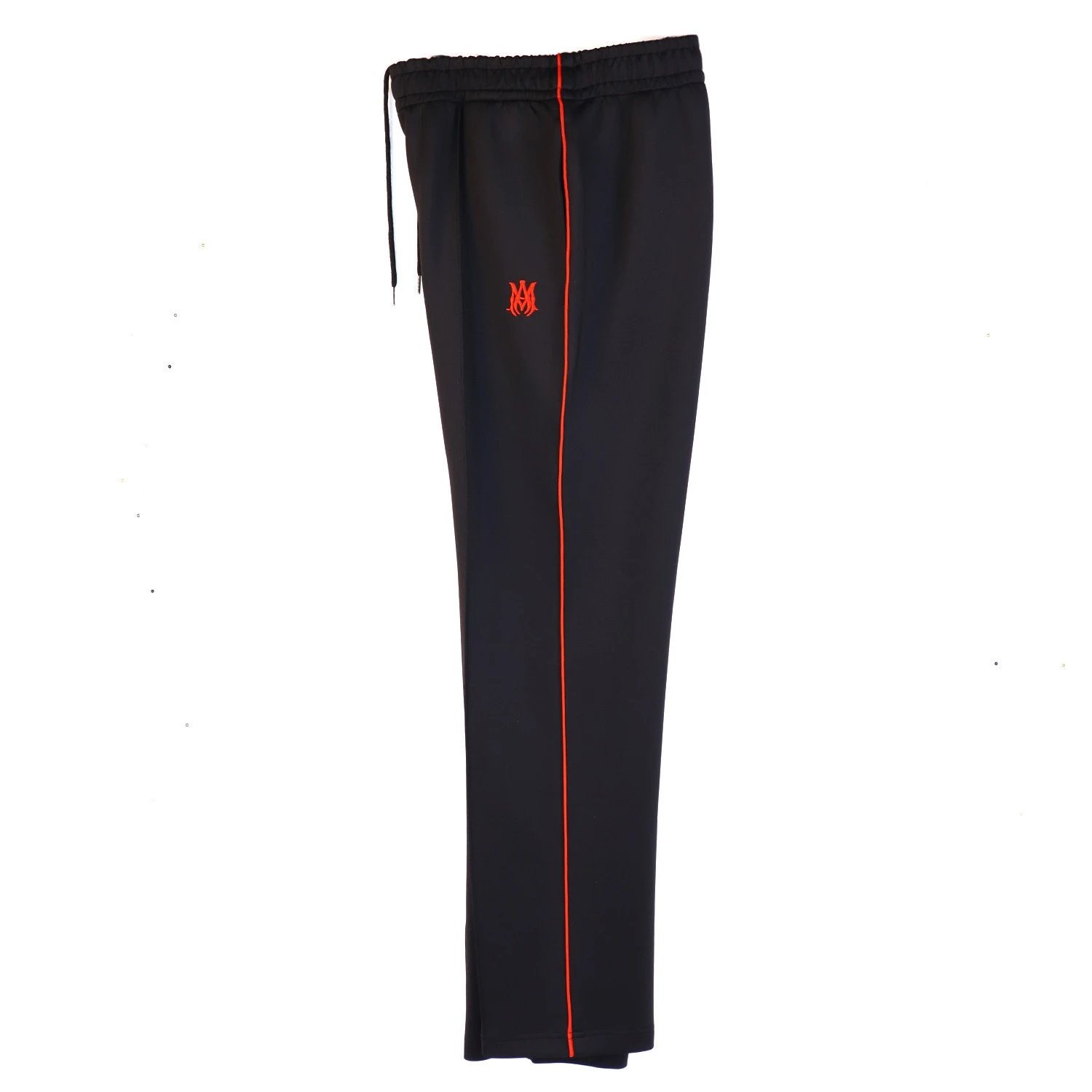Design Track Pants Red with Green Stripe and Embroidered Logo Sweatpants - 9