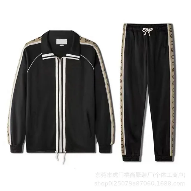 Gucci Tracksuits GG monogram zip track jacket and joggers set product detail image 11