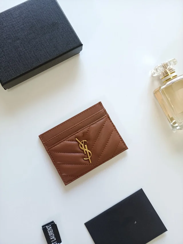 Saint Laurent Wallets & Card Holders Quilted Monogram Holder product detail image 13