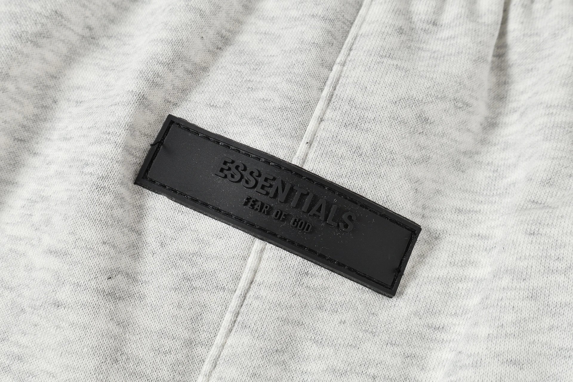 Fear of God Essentials Logo Print Heather Gray Shorts - 5