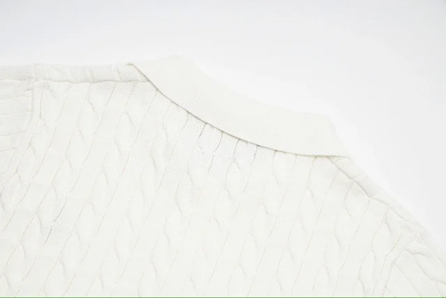 Polo Ralph Lauren Knitwear Cable-Knit Short-Sleeve Shirt product detail image 6