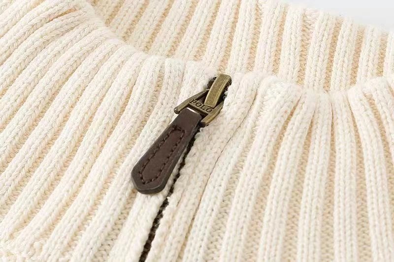 Polo Ralph Lauren Cable Knit Half-Zip Sweater Yellow - 4