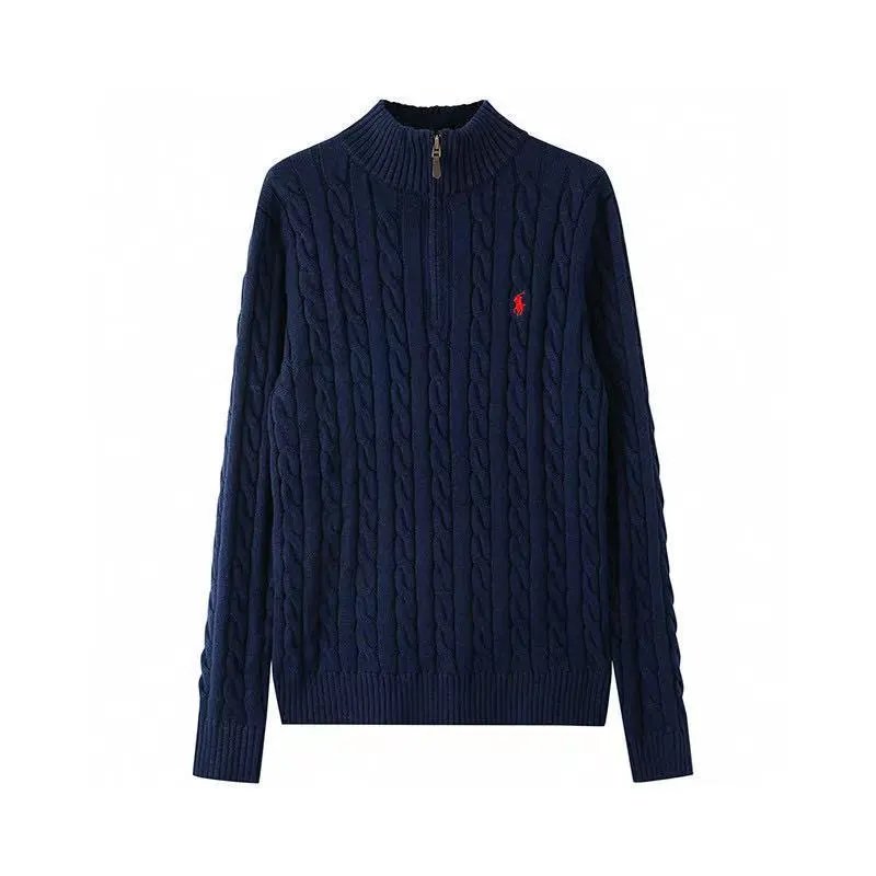 Ralph Lauren Knitwear Cable-Knit Quarter-Zip Sweater with Embroidered Pony image 5