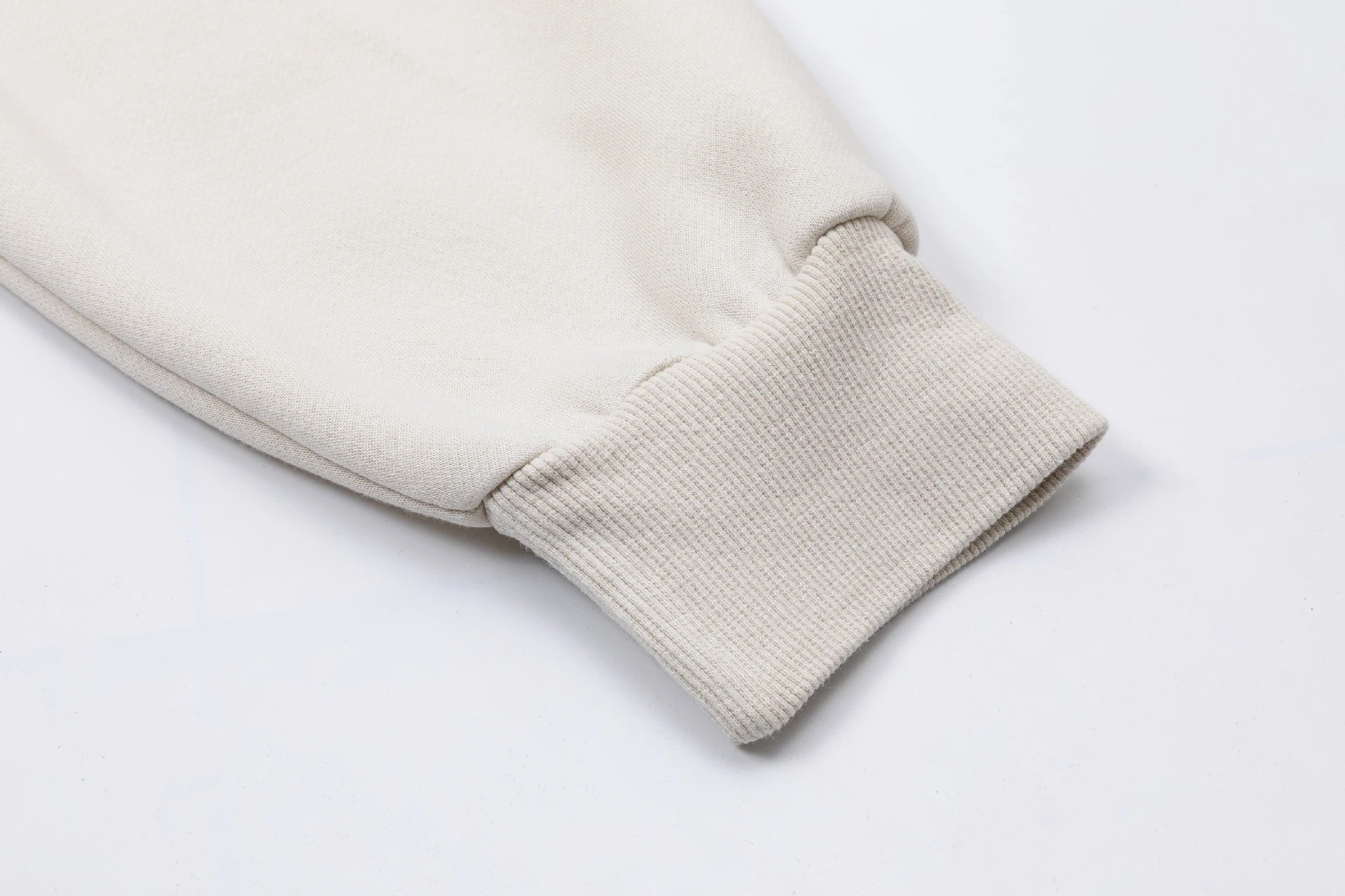 Design Revolution! Distressed Hoodie Beige - 9