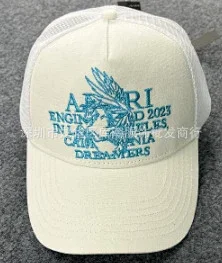 AMIRI Hats Mesh Trucker Cap with Embroidered Three-Star or Monogram Design product detail image 20