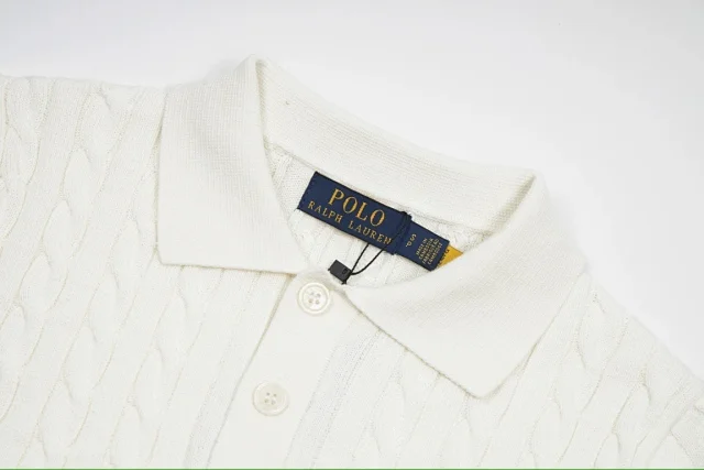 Polo Ralph Lauren Knitwear Cable-Knit Short-Sleeve Shirt product detail image 3