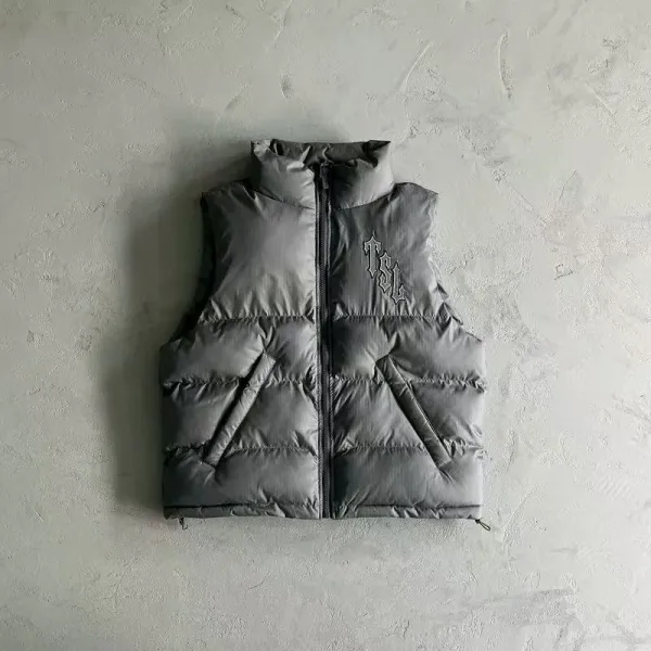 Trapstar Shooters Puffer Vest Gray Outerwear.vest - 8