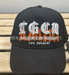 AMIRI Hats Mesh Trucker Cap with Embroidered Three-Star or Monogram Design product detail image 11