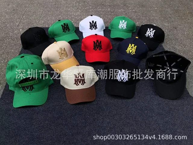 AMIRI Hats Mesh Trucker Cap with Embroidered Three-Star or Monogram Design product detail image 8